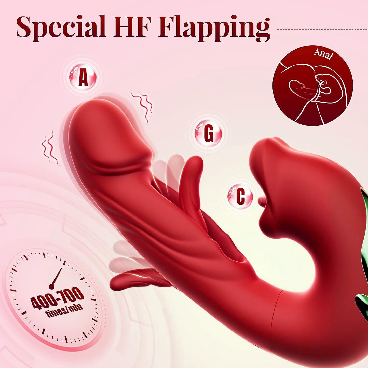 ❄️ Flash Sale 70% OFF 💋 2026 Upgraded Luvora™ 4in1 Flapping & Licking Vibrator