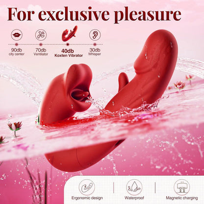 ❄️ Christmas Sale 70% OFF 💋 2025 Upgraded Luvora™ 4-in-1 Flapping & Licking Vibrator