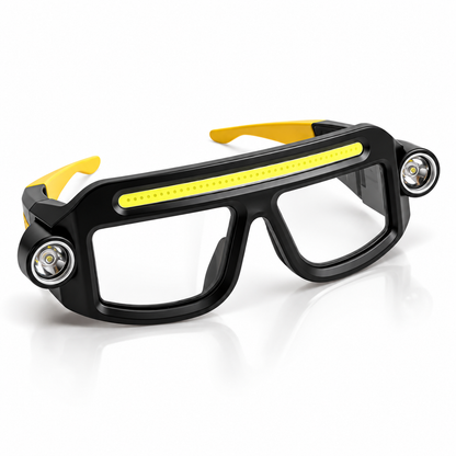 💥 BLACK FRIDAY 49% OFF 🔦 Rechargeable LED Headlamp Glasses – Hands-Free Lighting